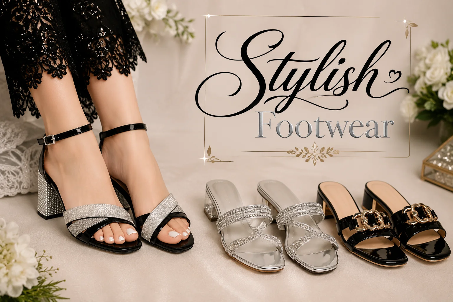 Stylish Black Sandal for Everyday Wear