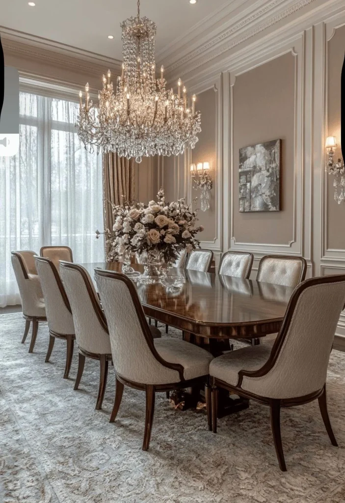 Modern wooden dining table set in Pakistan