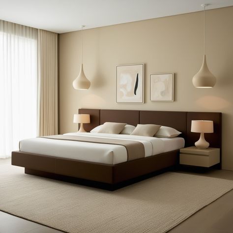 tylish modern bed set with an elegant bed frame and matching bedroom furniture for a contemporary bedroom