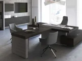 Modern wooden office table with spacious work surface and sturdy design for offices in Pakistan