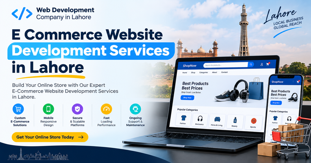e commerce website development services in lahore