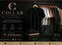 COLLAR Contact Us banner featuring premium men's and kids' clothing with customer support number 03439263043 and stylish apparel collection.