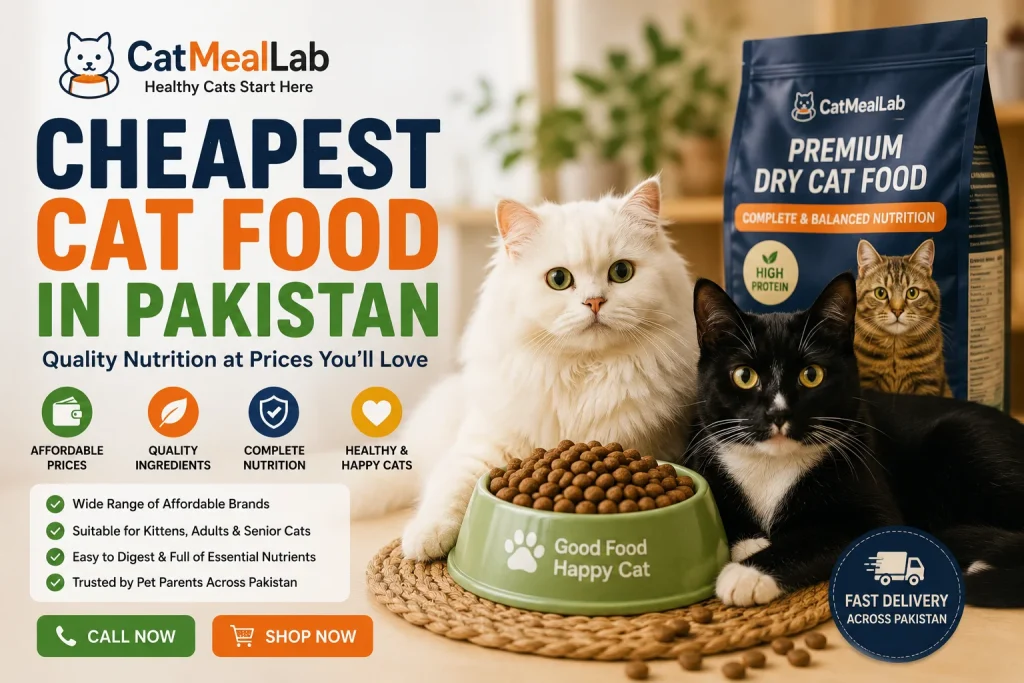 Affordable cat food in Pakistan