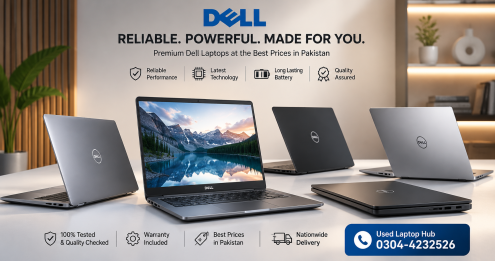 Premium quality used laptops in Pakistan including Dell, HP, Lenovo, Apple MacBook, ASUS and Acer at Used Laptop Hub.