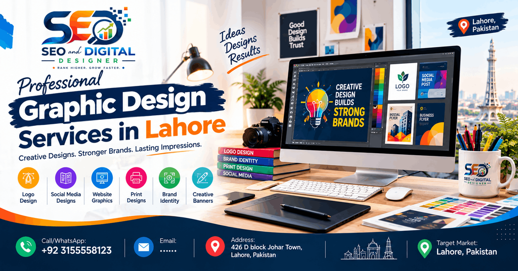 Graphic Design Services in Lahore by SEO and Digital Designer